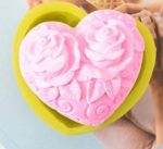 MC223( 실리콘몰드) 러브하트장미 2호-1구 - 이미지 3