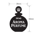 DST-24 Perfume Sticker - Circular Black Transparent (24 Stickers Per Sheet) - Image 2
