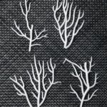 SY026 (candle accessories) seaweed - white artificial coral 3P / set