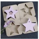 Silicone Tablet Mould Star 4 Balls (MC334)