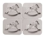 Silicone Tablet Mould Rocking Horse 4 Balls (MC320)