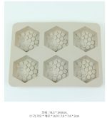 MC343  벌집6구실리콘 몰드 - 이미지 2