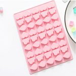 Silicone Soap Mould Mini Flat (Heart / Cloud / Drop) 45 balls (MC350)