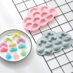 Silicone Soap Mould Flat (Rainbow / Cloud / Raindrop) 11 Balls (MC352)