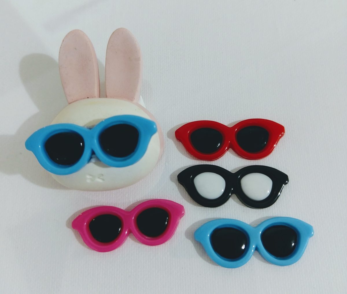 GP023-1미니어처 ) 캣츠아이 -선글라스 파츠 ( 레드/블루/ 핑크/블랙)선택1 - 이미지 1