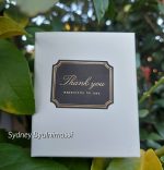 SY 490) Thank you Sticker 10 pcs  per Sheet (black & white) Choice 1 - Image 3