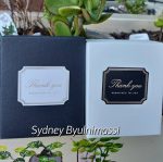 SY 490) Thank you Sticker 10 pcs  per Sheet (black & white) Choice 1 - Image 6