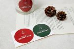 SY496-Christmas Circle Sticker Set of 2 *2EA - Image 4