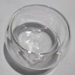 Heart (double bowl) glass container